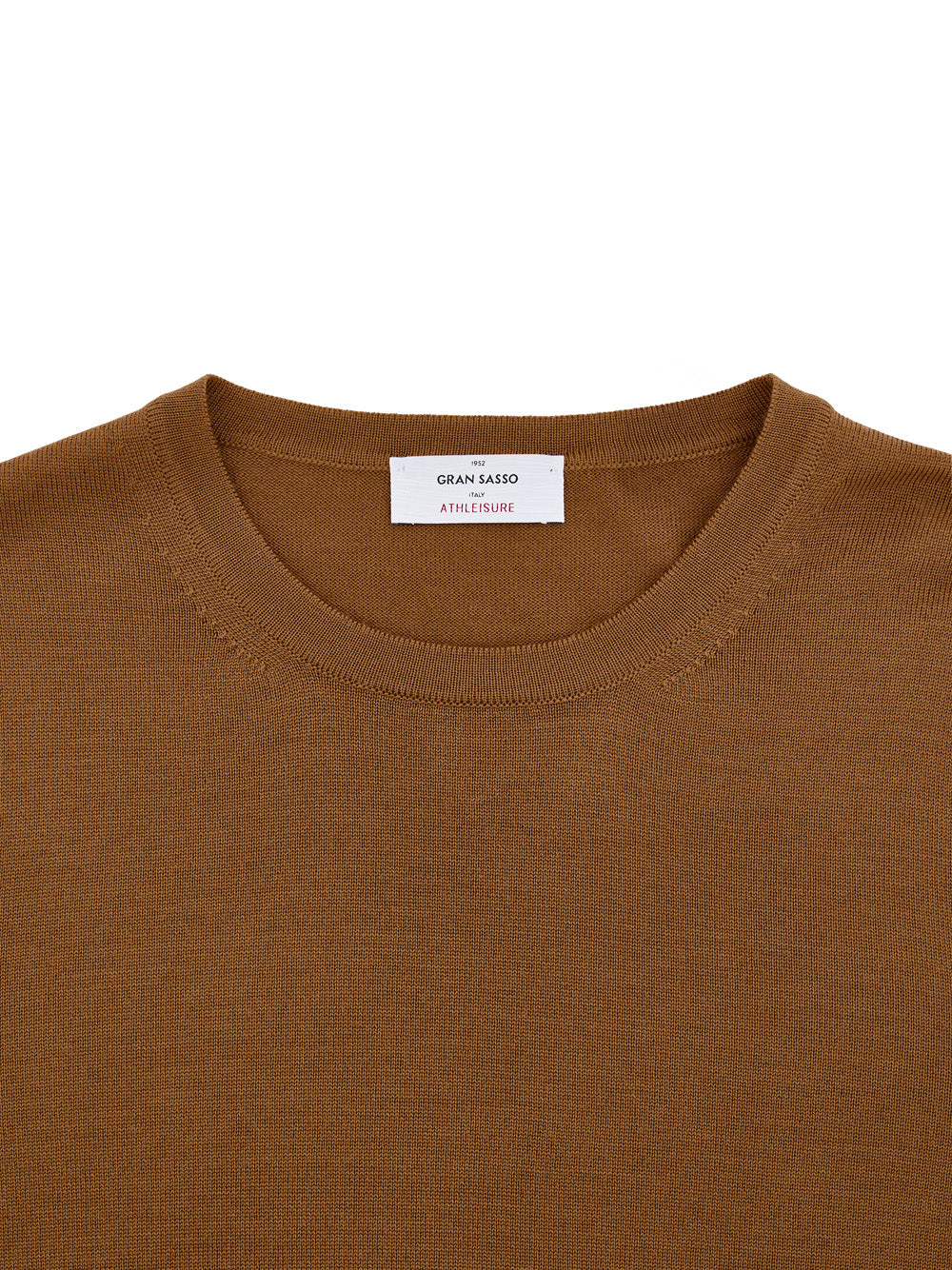 Gran Sasso Brown Fine Wool Crewneck Sweater