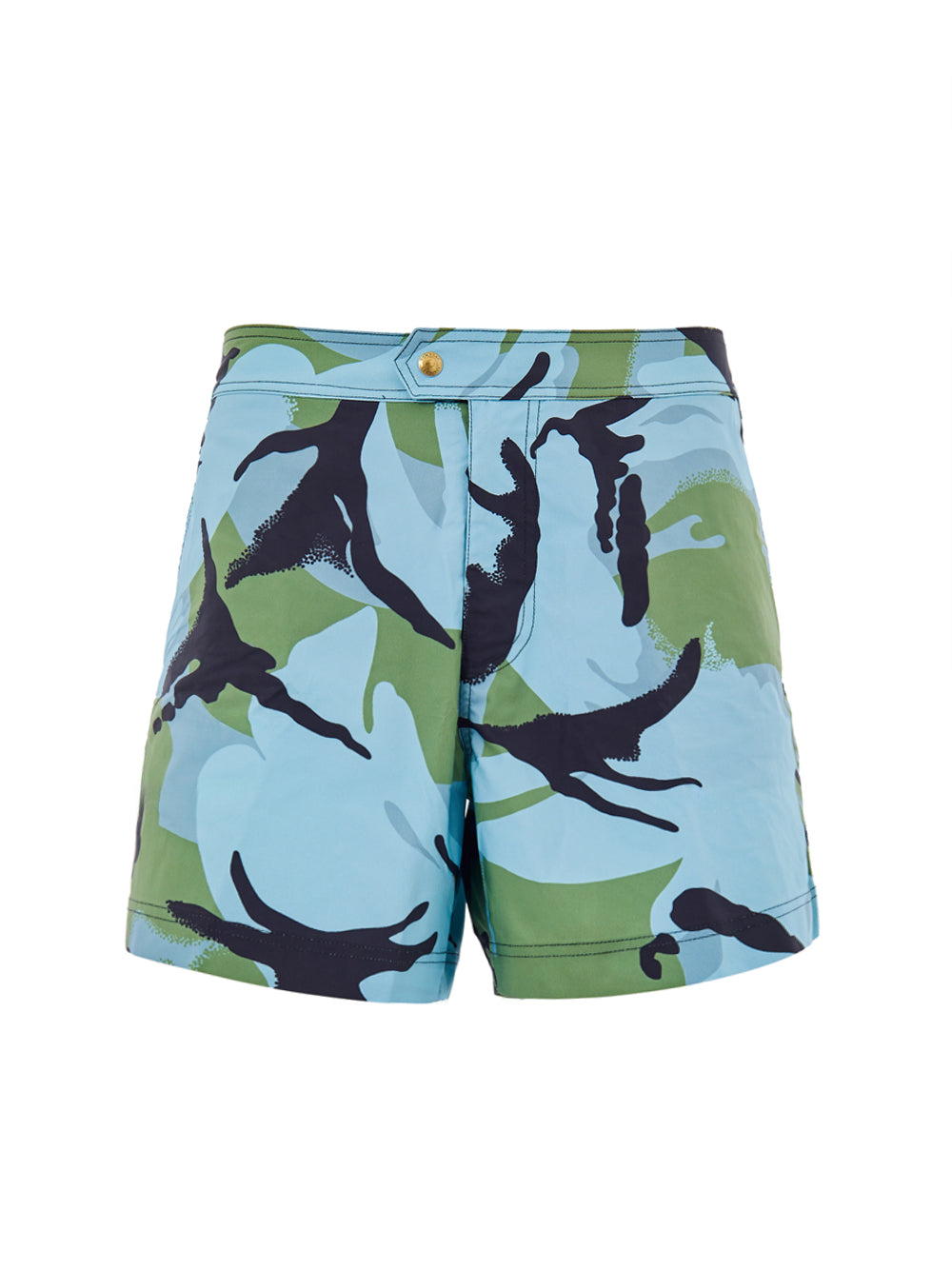 Tom Ford Camouflage Print Swim Shorts in Blue-Green Multicolor – Siebentaschen