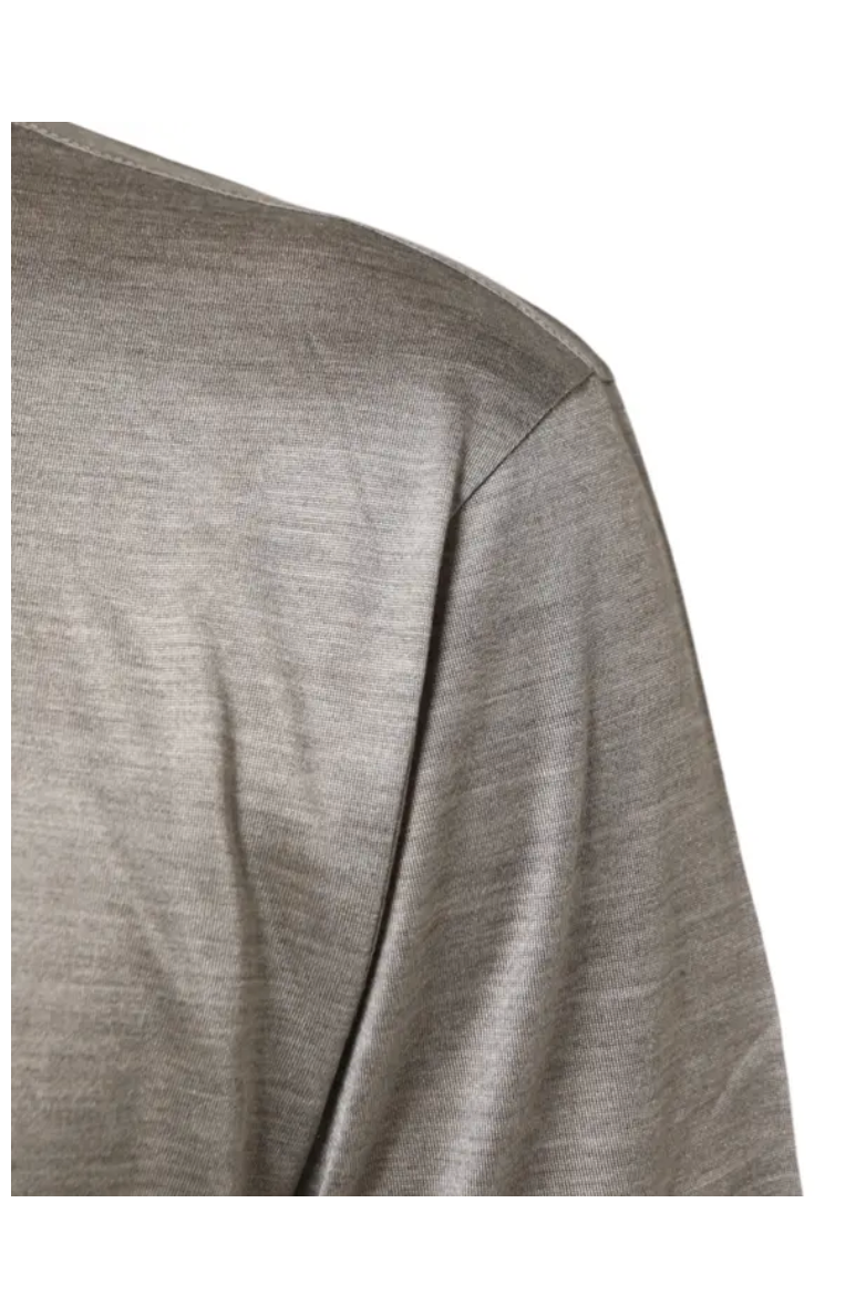 Dolce & Gabbana Beige Hazelnut Silk Shortsleeve Shirt T-shirt