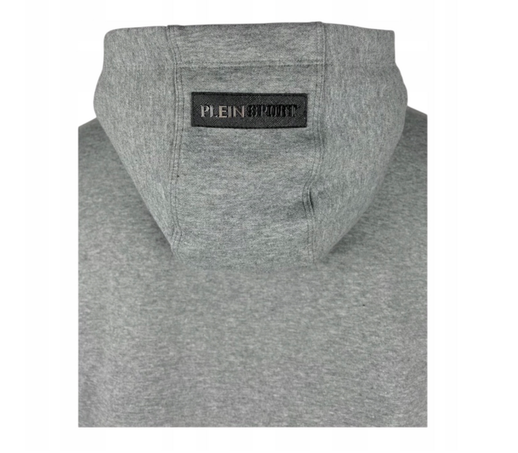 Plein Sport Man Hooded Sweatshirt Grey