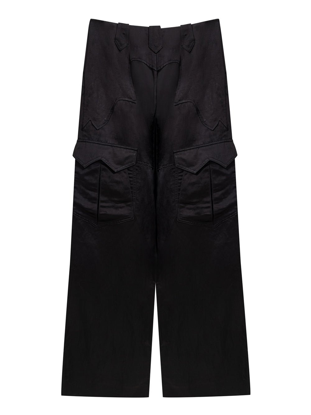 Tom Ford Black Viscose Cargo Trousers – Women – Siebentaschen