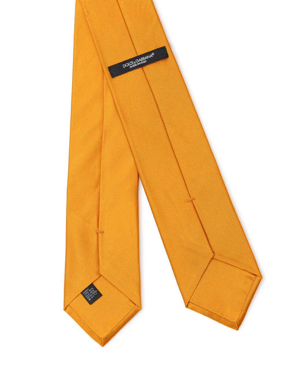 Dolce & Gabbana Orange Silk Tie