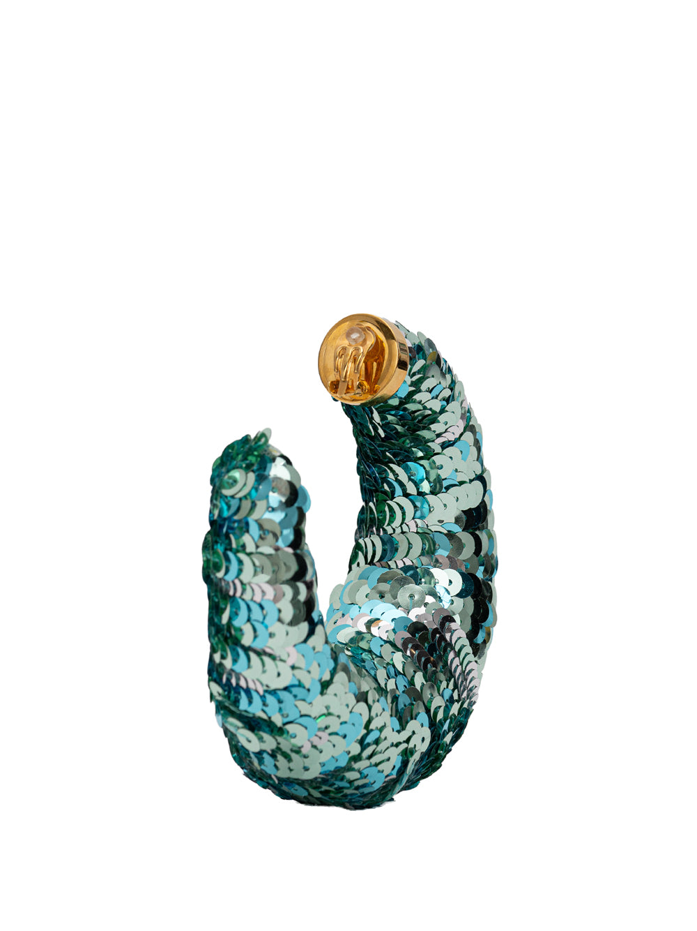 Tom Ford Croissant Sequin Hoop Earrings