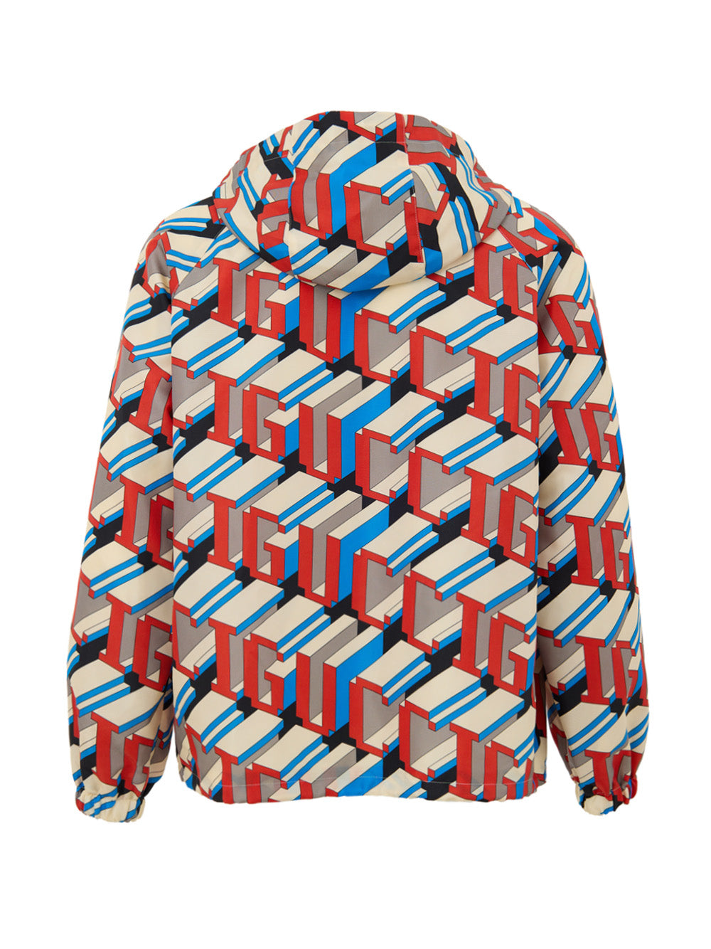 Gucci Multicolor Geometric Print Nylon Bomber Jacket – Siebentaschen