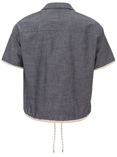 Armani Exchange Dark Denim Short Sleeve Shirt