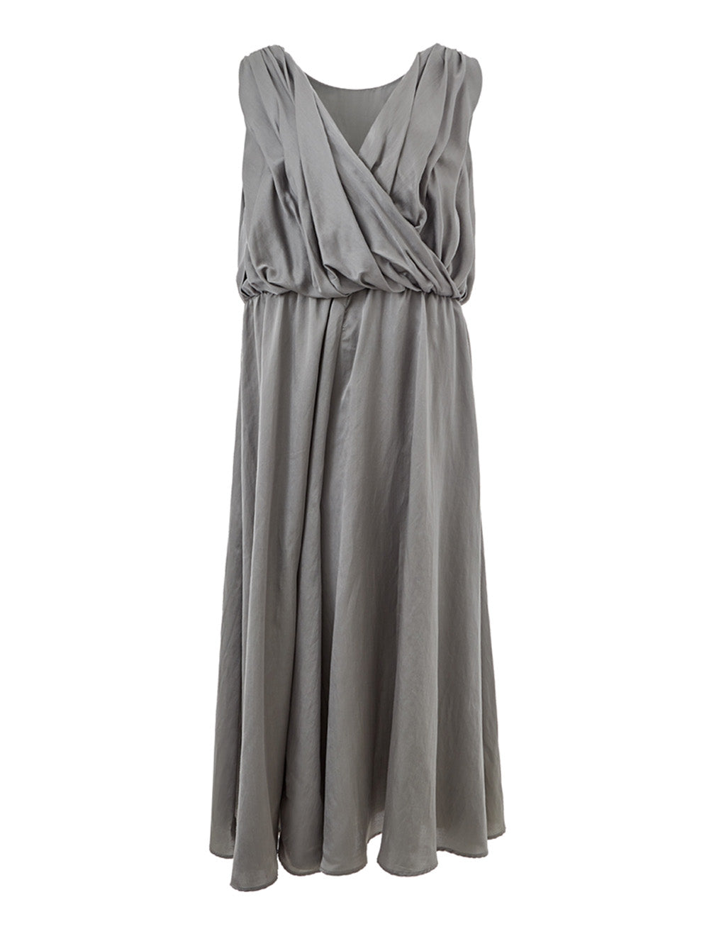 Cross Neckline Jumpsuit Dress