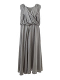Cross Neckline Jumpsuit Dress