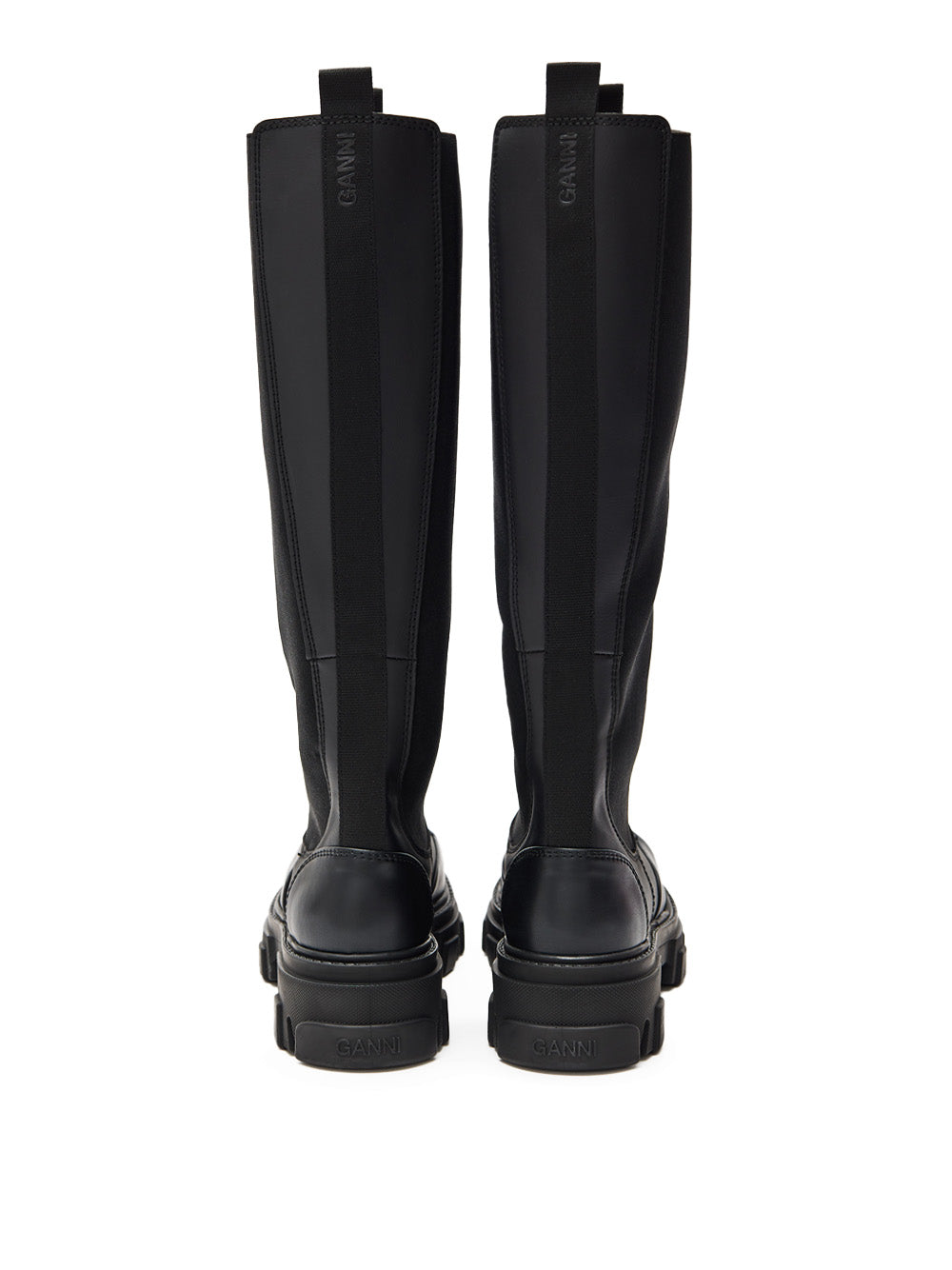 Black Knee-High Chelsea Boots