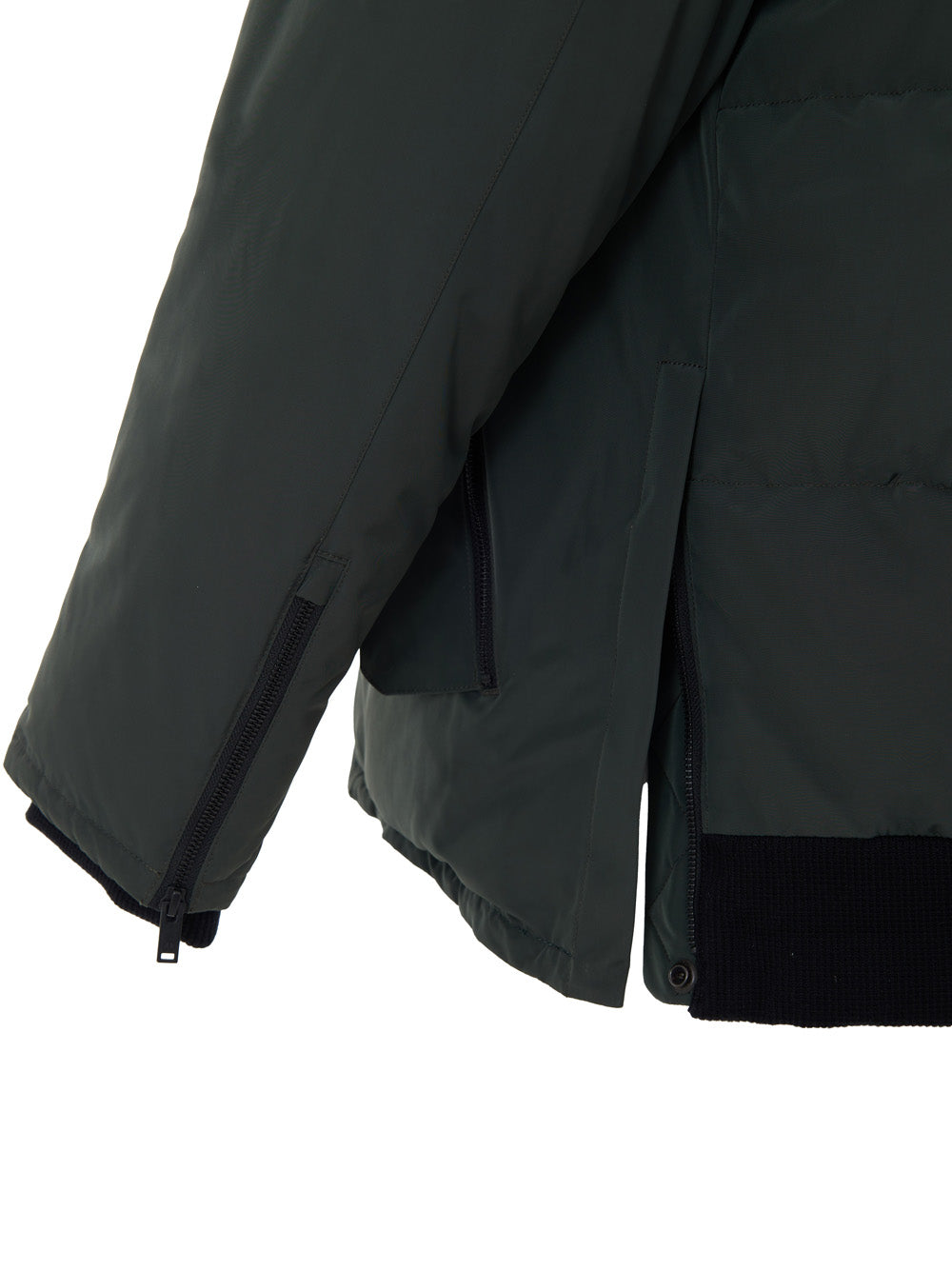 Moose Knuckles Green Technical Fabric Padded Jacket