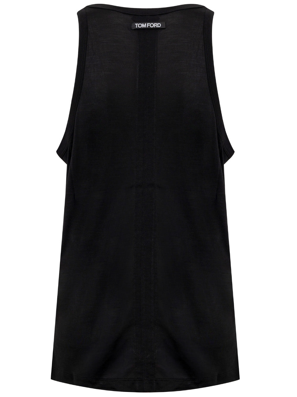 Tom Ford black silk sleeveless top