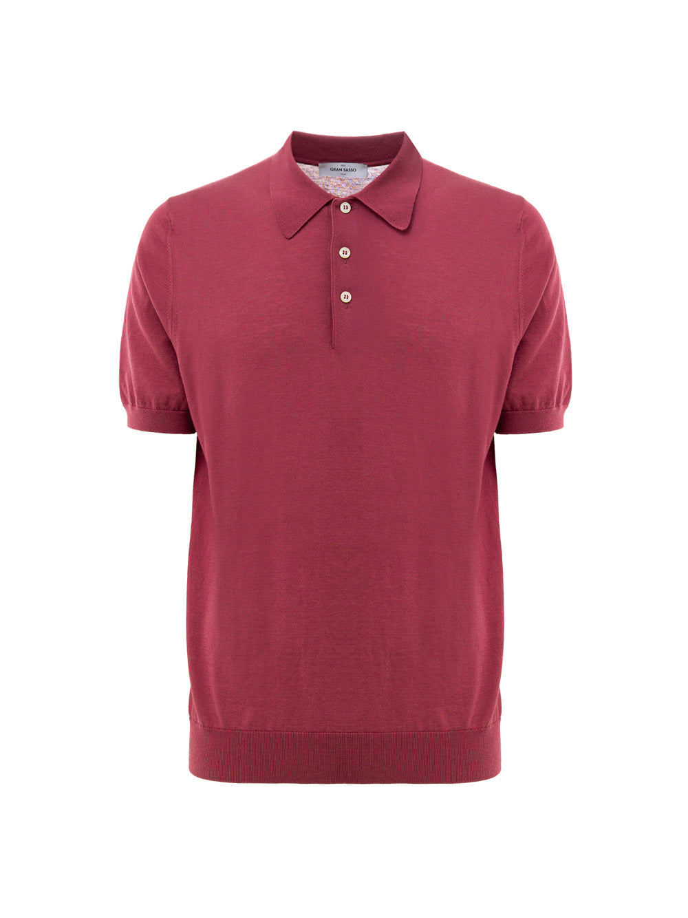 Gran Sasso Men's Cherry Red Classic Cotton Polo Shirt – Siebentaschen