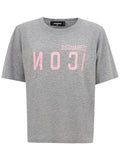 Grey MÃ©lange T-Shirt with Dsquared2 Icon logo.