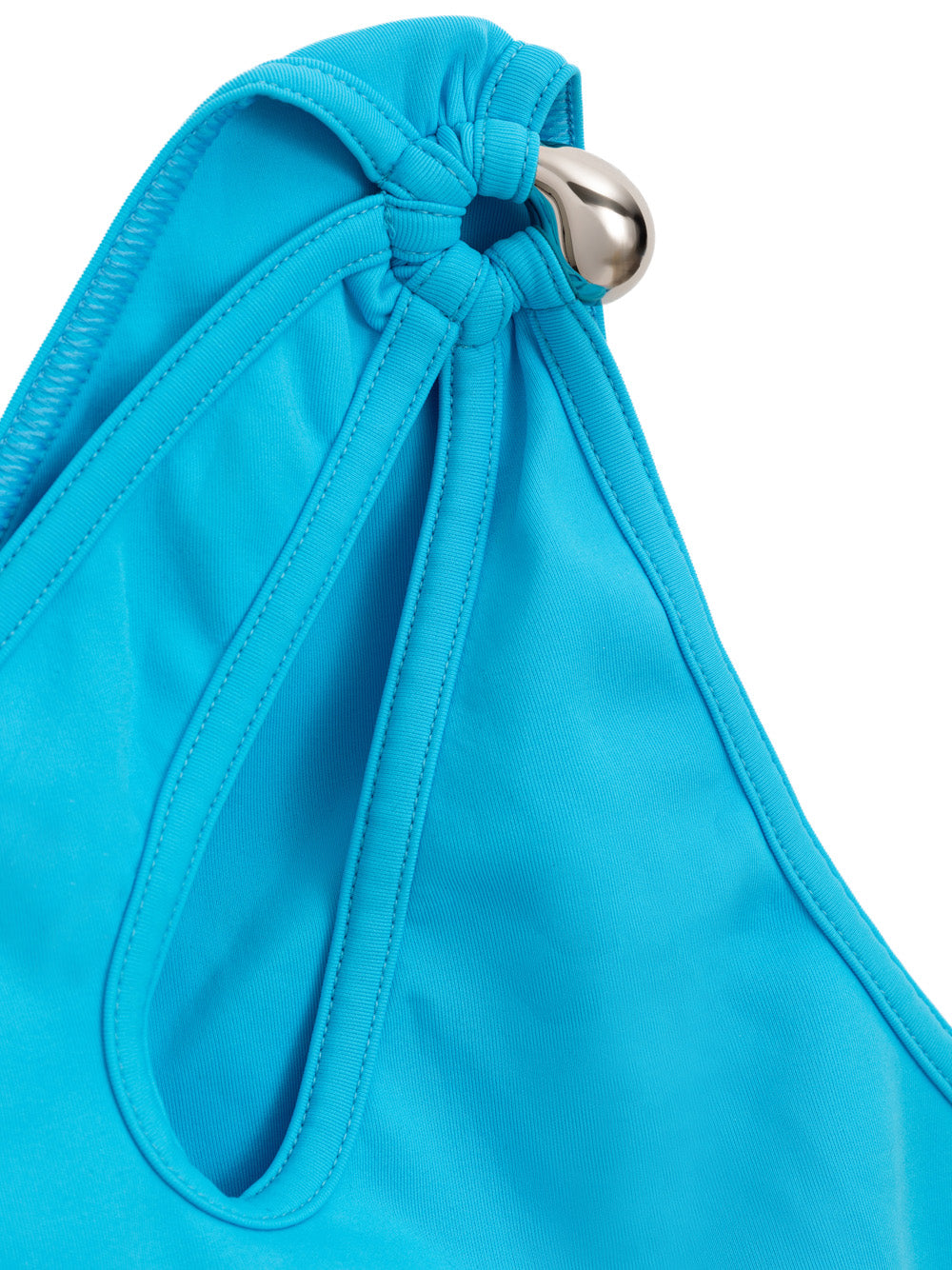 Bottega Veneta Turquoise One-Shoulder Bikini with Metal Detail Turchese – Siebentaschen
