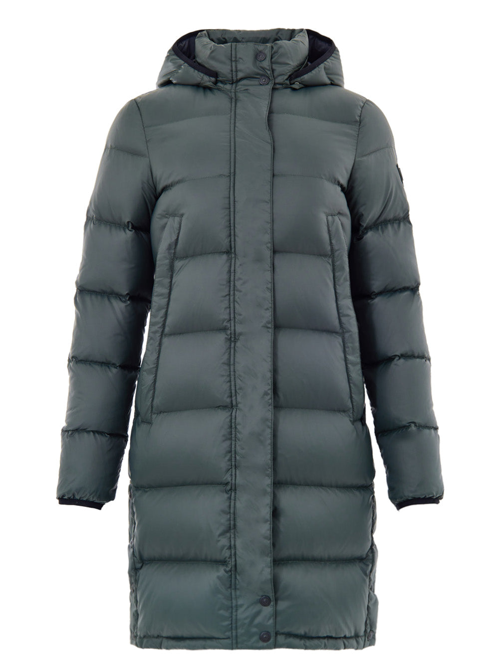 Moose Knuckles Green Long Padded Down Jacket