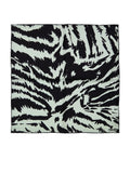 Light Gray Silk Pocket Square with Tom Ford Print