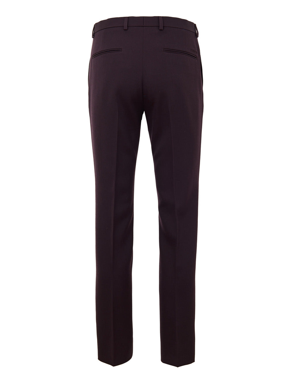 Gucci Men's Bordeaux Logo-Embroidered Tailored Trousers – Siebentaschen