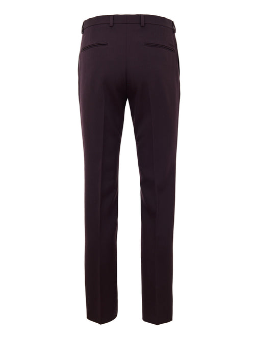 Gucci Men's Bordeaux Logo-Embroidered Tailored Trousers – Siebentaschen