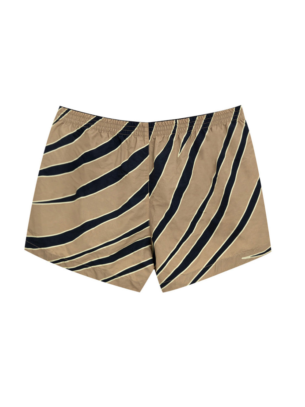 Bottega Veneta Animalier Print Swim Shorts in Beige and Navy – Siebentaschen