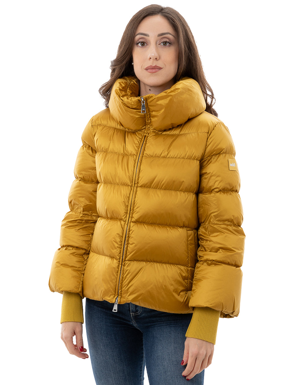 ADD knit detachable cuffs down jacket