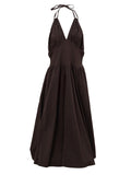 Bottega Veneta Cotton Strapless Wide Dress.