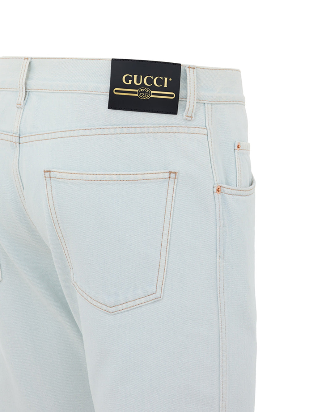 Gucci Light Blue Relaxed-Fit Denim Jeans – Five Pocket – Siebentaschen