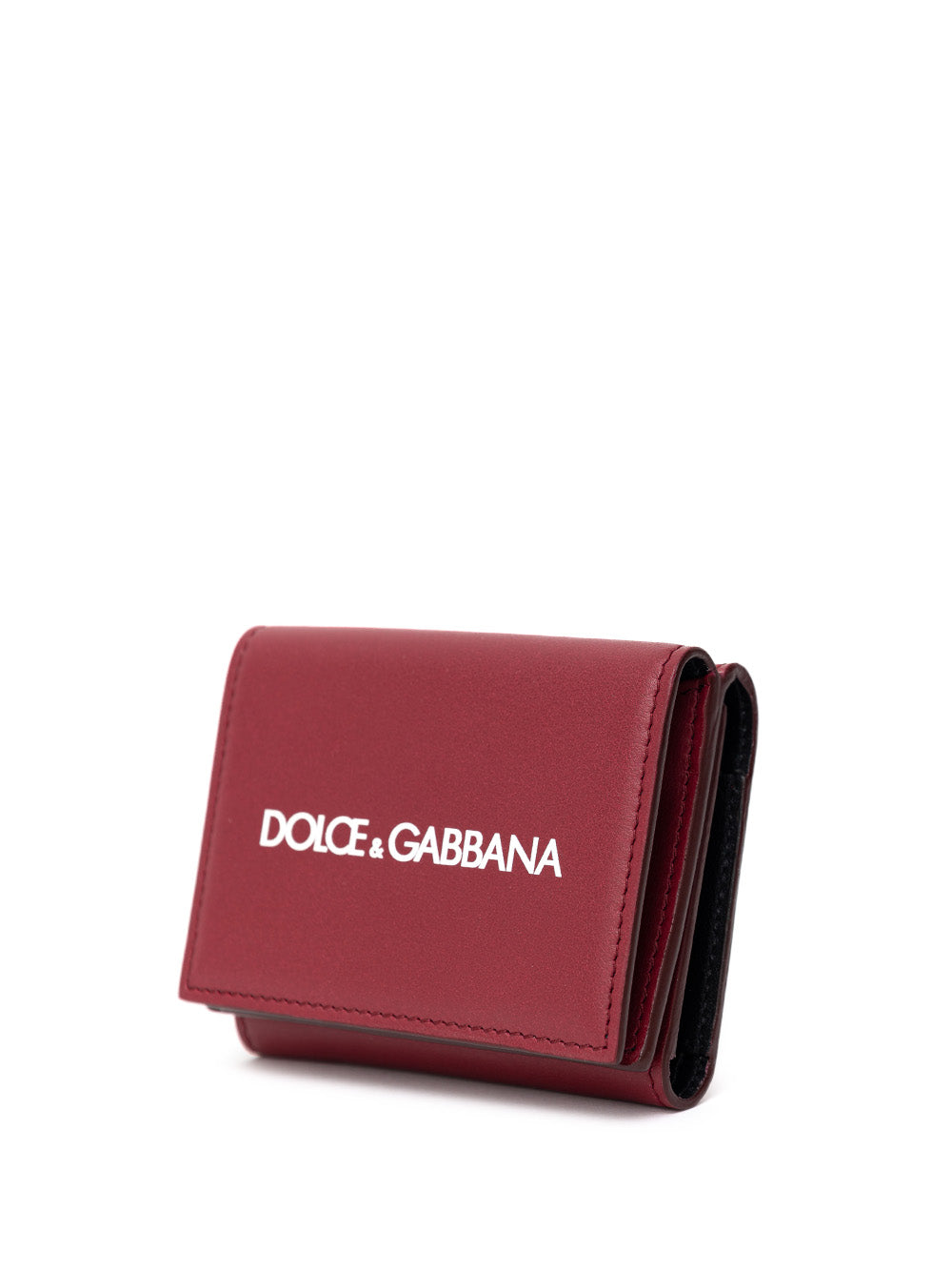 Dolce & Gabbana Red Leather Mini Wallet with Logo – Siebentaschen
