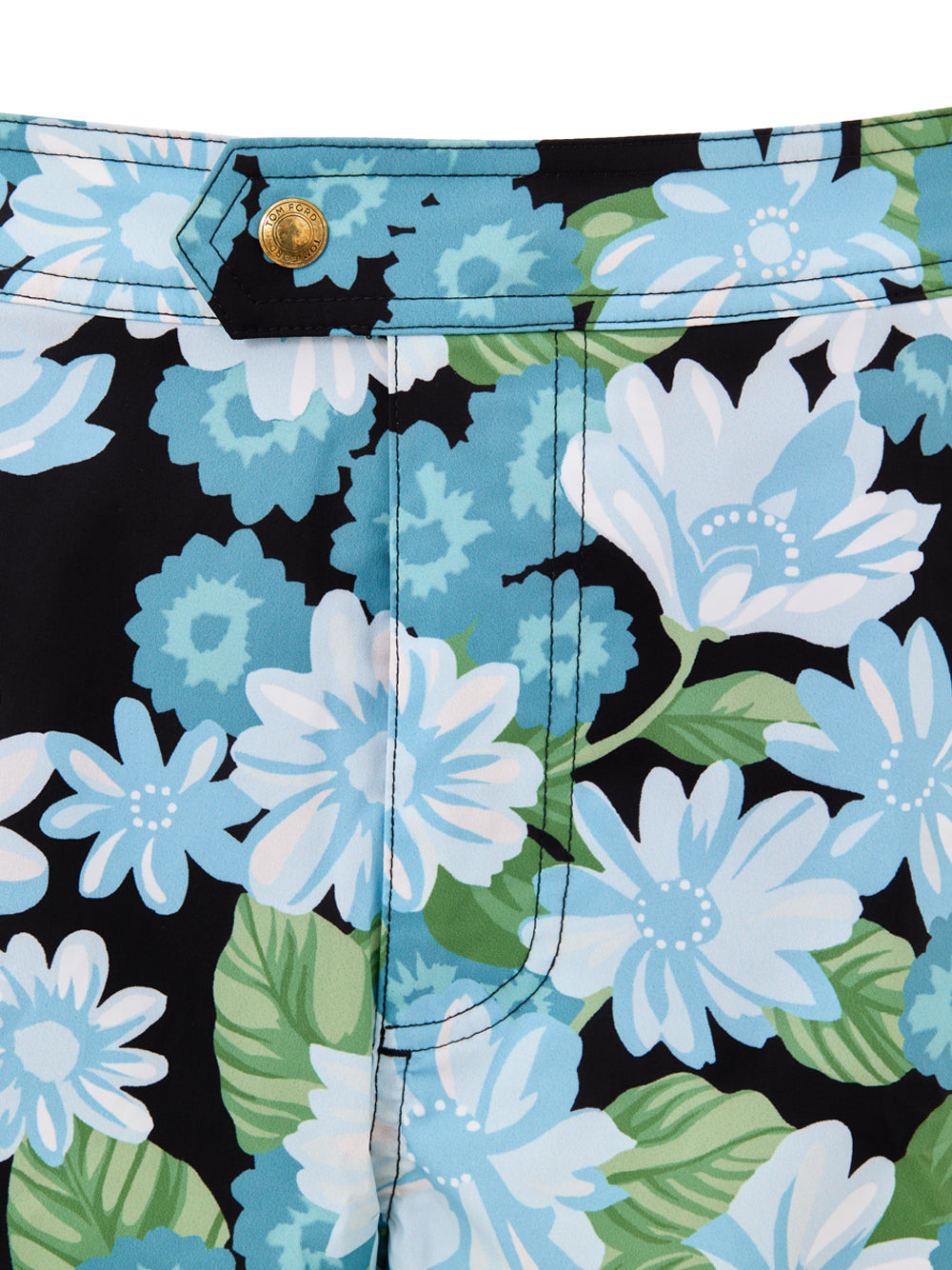 Tom Ford Floral Print Swim Shorts in Blue-Green Multicolor Blue – Siebentaschen