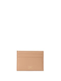 Balenciaga Dark Beige Brushed Leather Card Holder with Gold Logo – Siebentaschen
