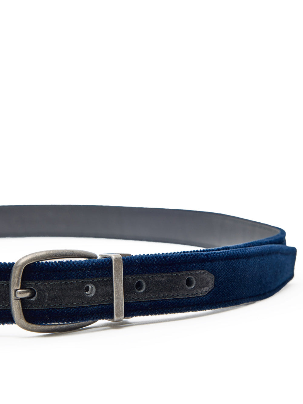 Dolce & Gabbana Dark Blue Suede Belt