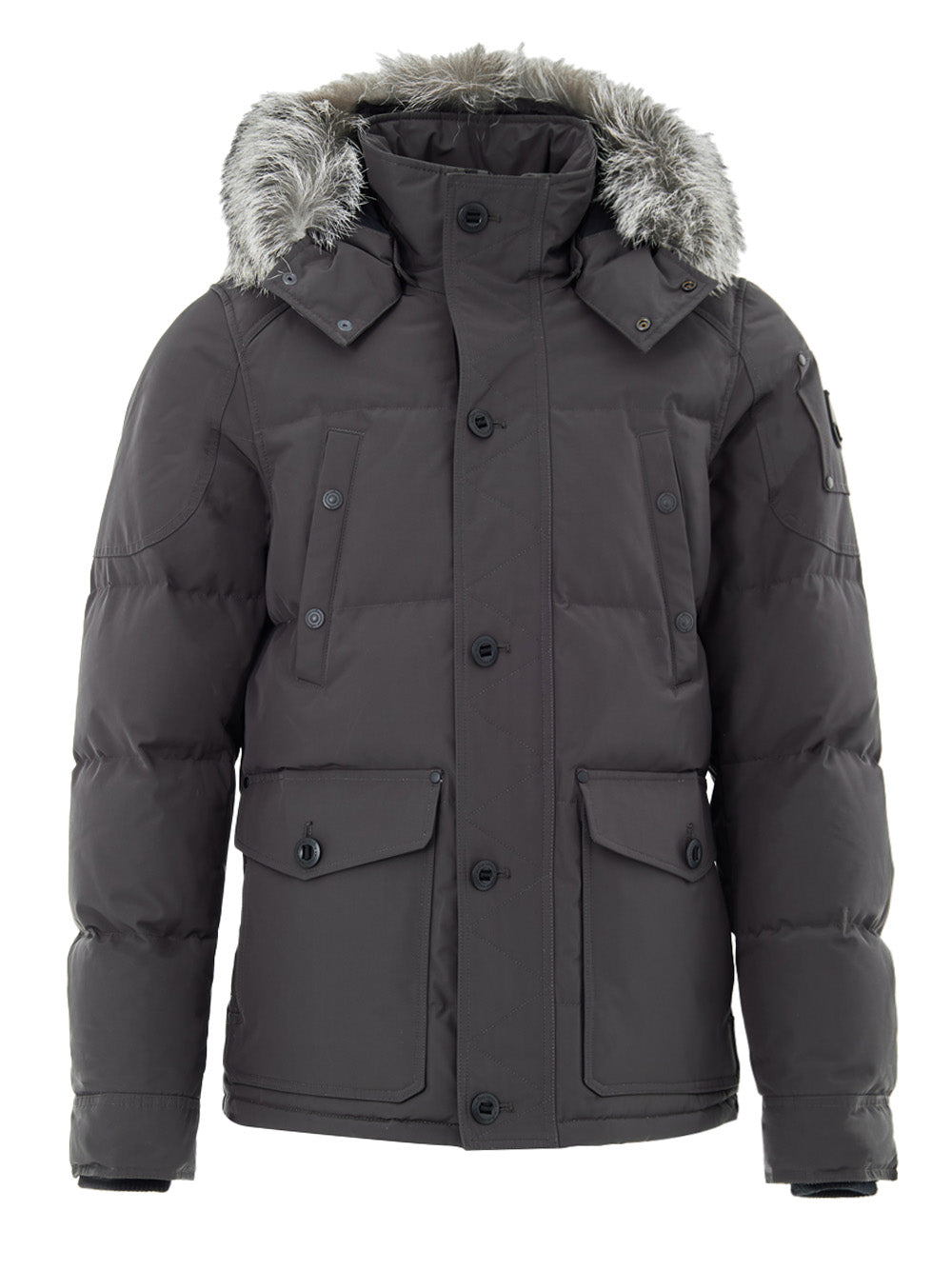 Moose Knuckles Field Jacket in Dark Gray