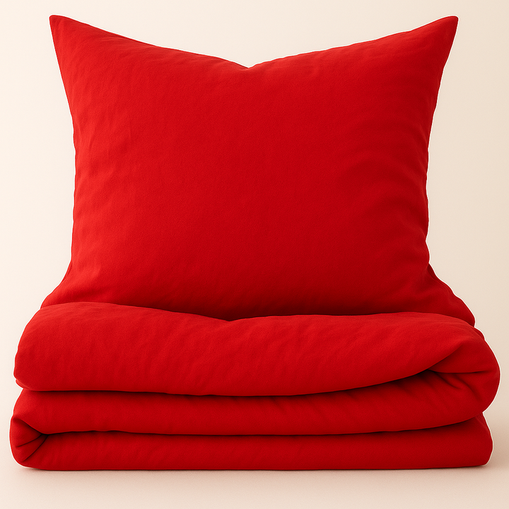 Premium Lyocell Kinderbettwäsche "Aurora Red"