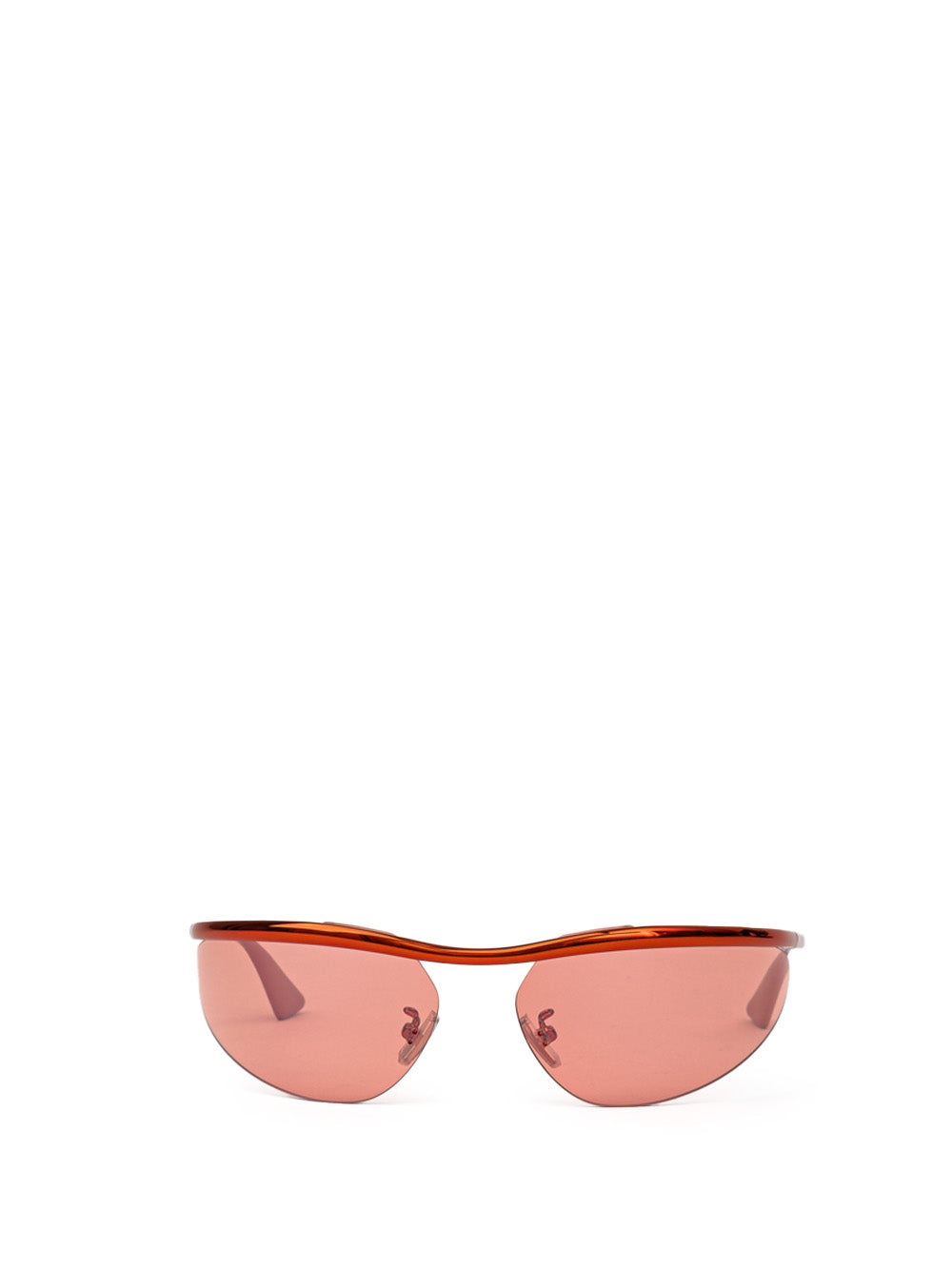 Bottega Veneta Orange Metal Sporty Mirrored Sunglasses – Siebentaschen