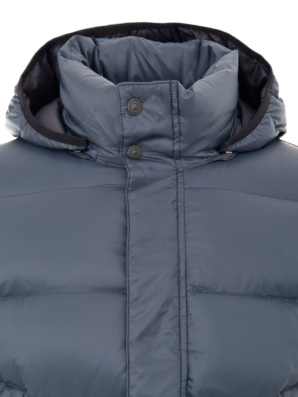 Moose Knuckles Mid-Length Down Jacket in Grey