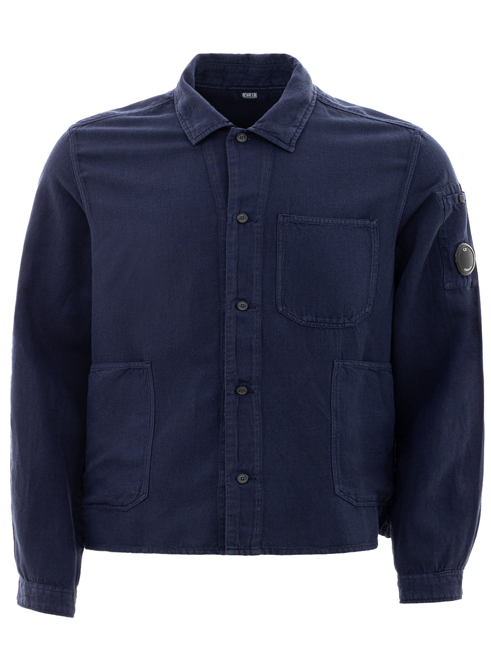 C.P. Company Linen Blend Shirt with Pockets