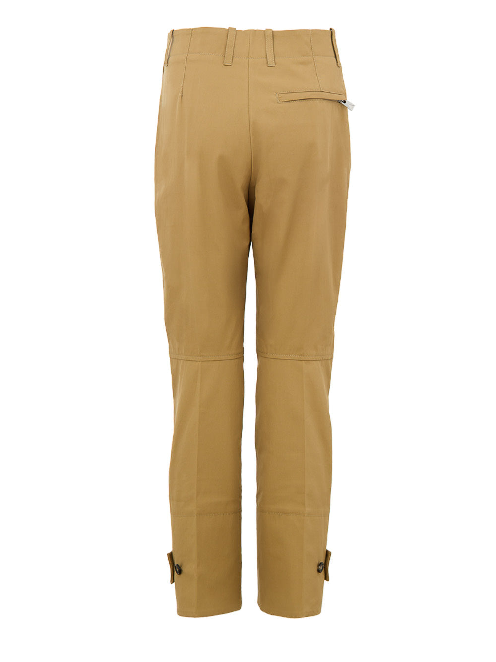 Bottega Veneta Beige Twill High-Waist Tailored Trousers – Siebentaschen