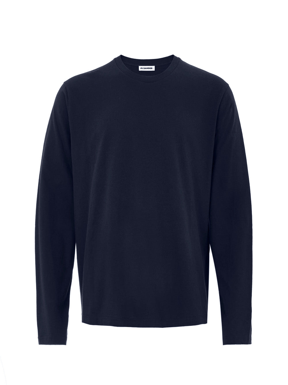 Jil Sander Blue Long-Sleeve T-Shirt with Tone Embroidered Logo – Siebentaschen