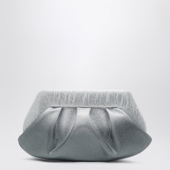 THEMOIRè THEMOIRè Silver/black clutch with rhinestones