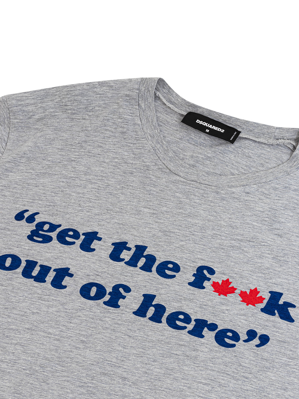 Cotton T-Shirt with âGet the f**k..â print Dsquared2