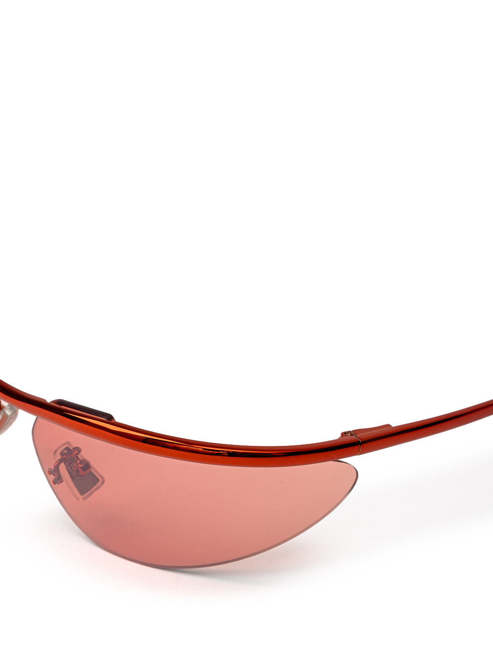 Bottega Veneta Orange Metal Sporty Mirrored Sunglasses – Siebentaschen