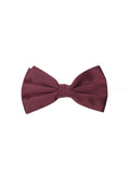 Dolce & Gabbana Burgundy Silk Bow Tie
