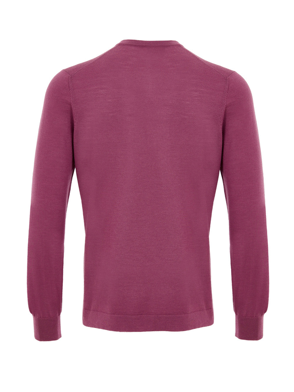 Gran Sasso Purple Wool Crewneck Sweater