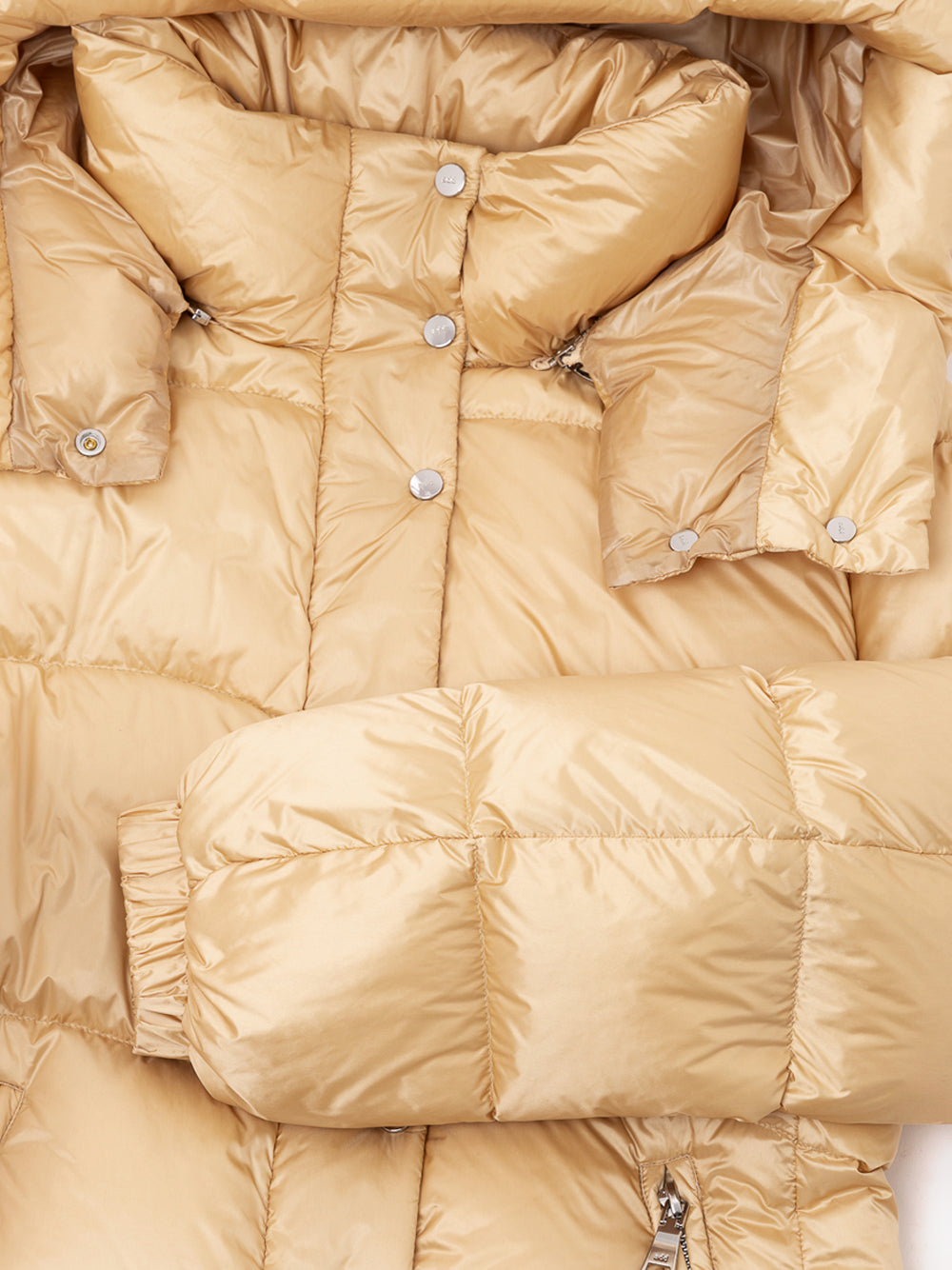 Down jacket with removable hood ADD