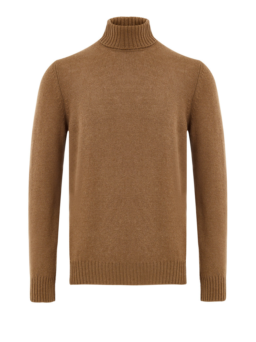 Brown Gran Sasso Wool Turtleneck Sweater