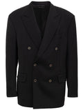 Tom Ford Men's Black Double-Breasted Jacket – Six Button – Siebentaschen