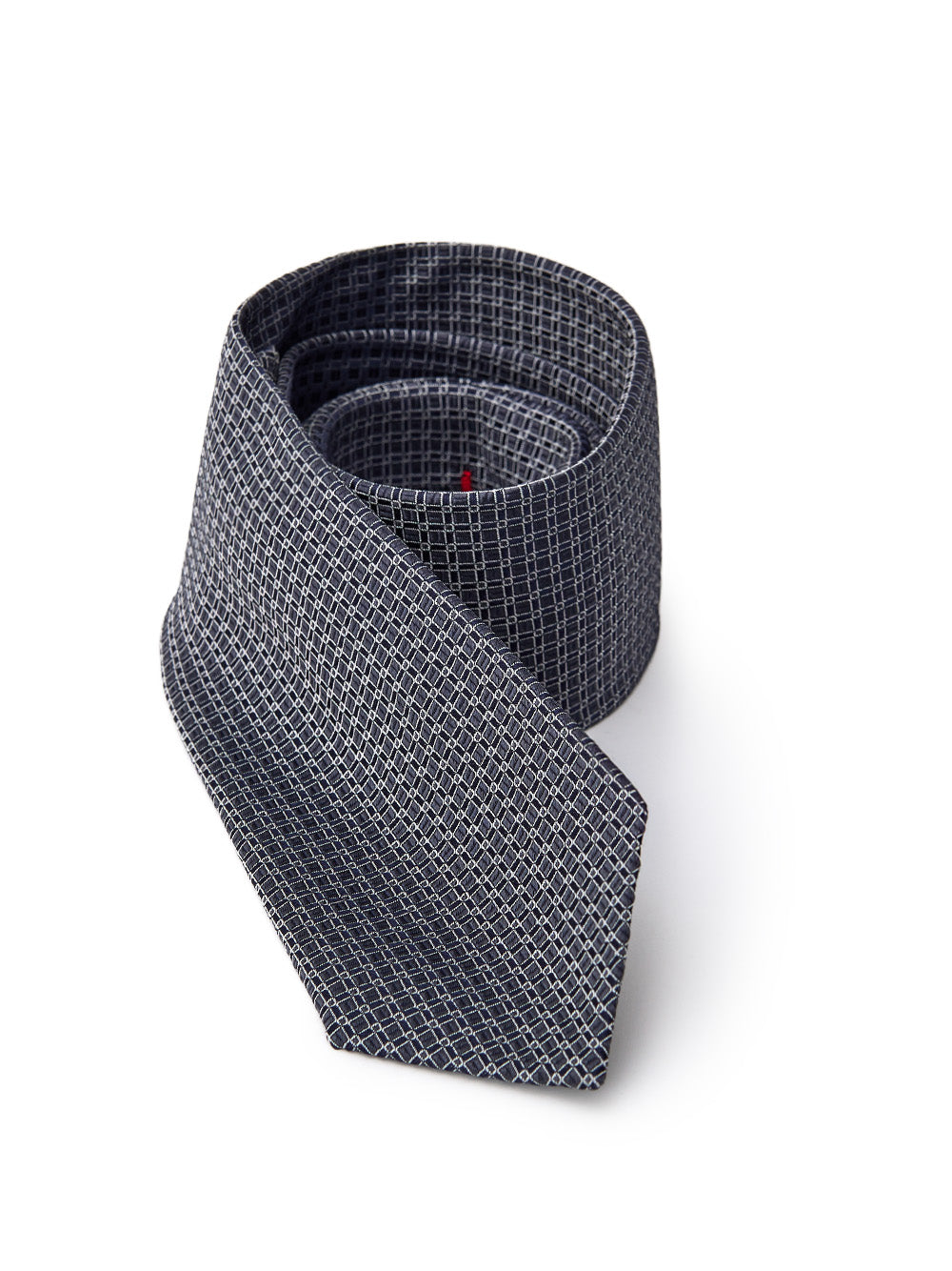 Jil Sander Grey and Navy Blue Tie 7cm