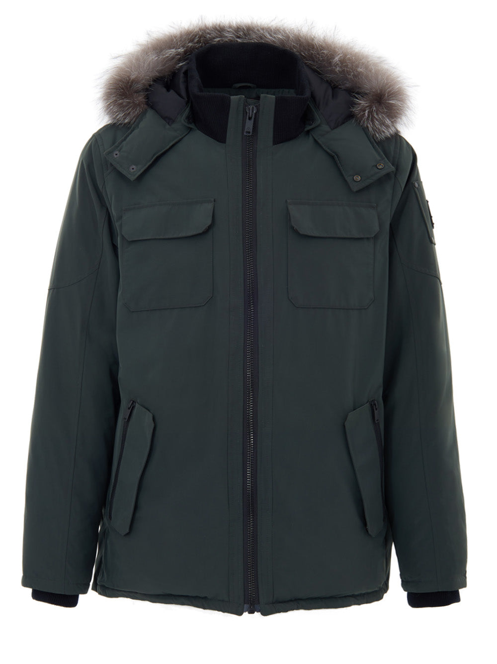 Moose Knuckles Green Technical Fabric Padded Jacket
