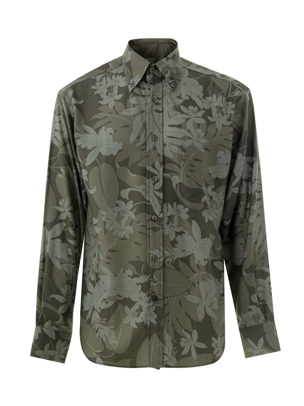 Tom Ford Green Floral Print Shirt – Women – Siebentaschen