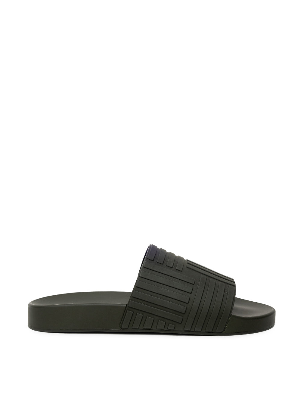 Bottega Veneta Black Rubber Intrecciato Carpet Sliders – Siebentaschen