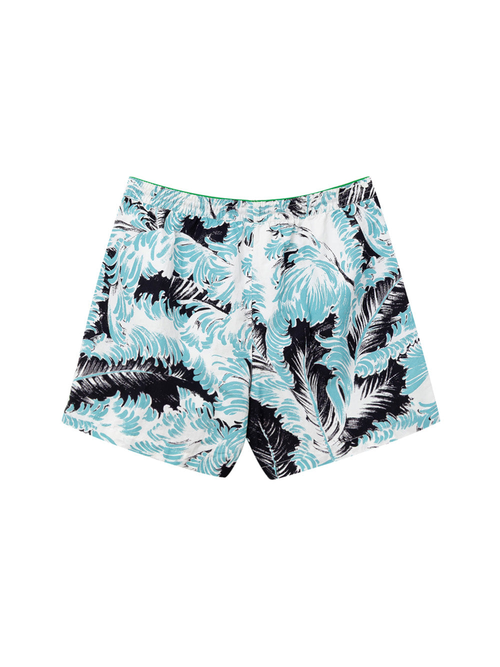 Bottega Veneta Feather Print Swim Shorts – Men White – Siebentaschen
