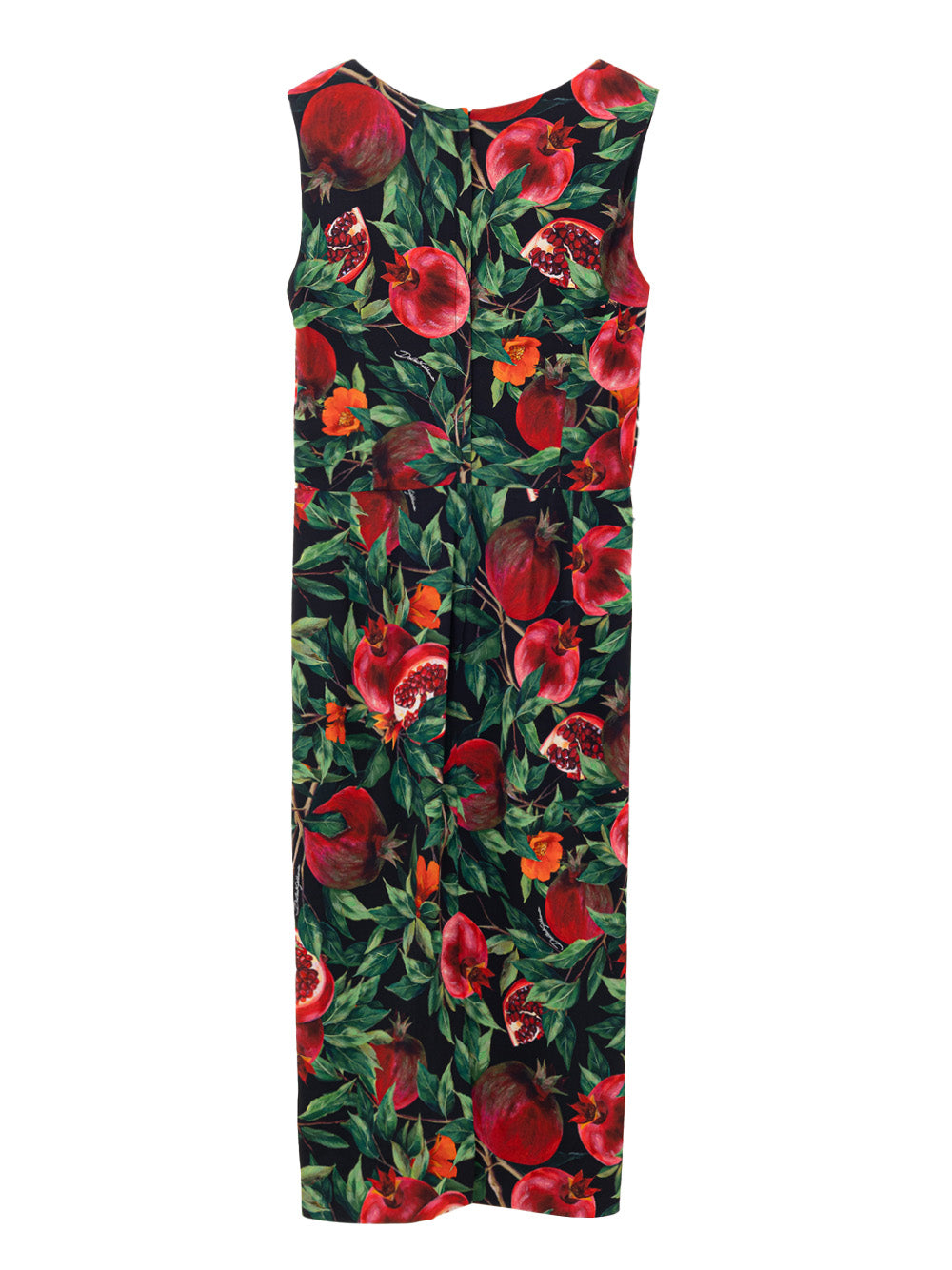 Dolce & Gabbana Pomegranate Print Sleeveless Maxi Dress Nero/rosso – Siebentaschen